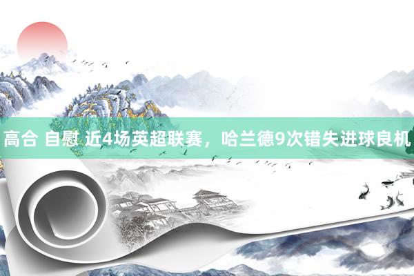高合 自慰 近4场英超联赛，哈兰德9次错失进球良机