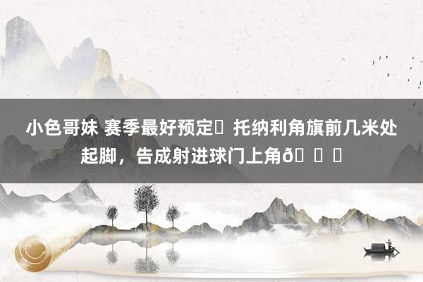 小色哥妹 赛季最好预定❓托纳利角旗前几米处起脚，告成射进球门上角🚀